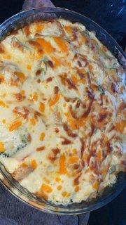 Chicken Vegetable Bechamel Pasta Bake